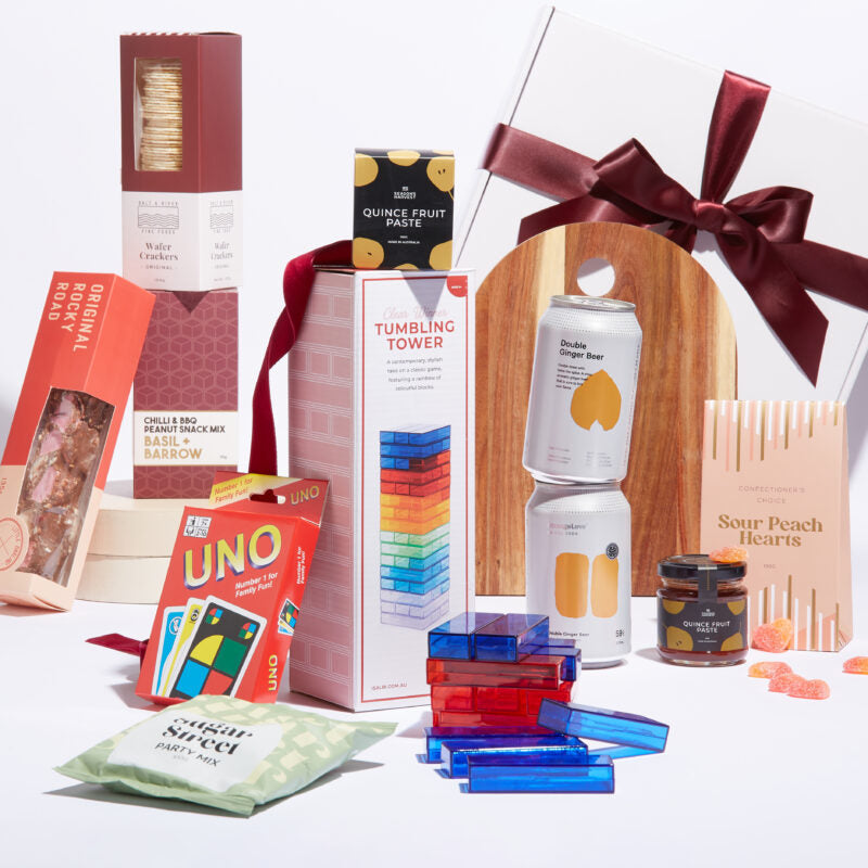 No Booze Game Night In Hamper