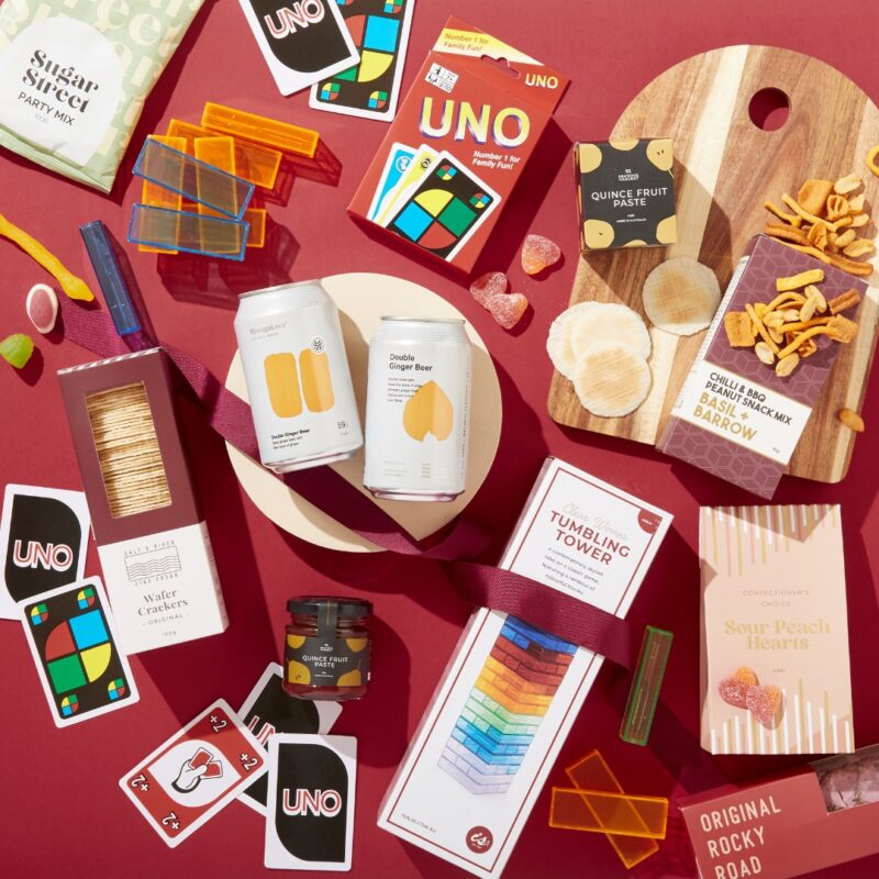 No Booze Game Night In Hamper