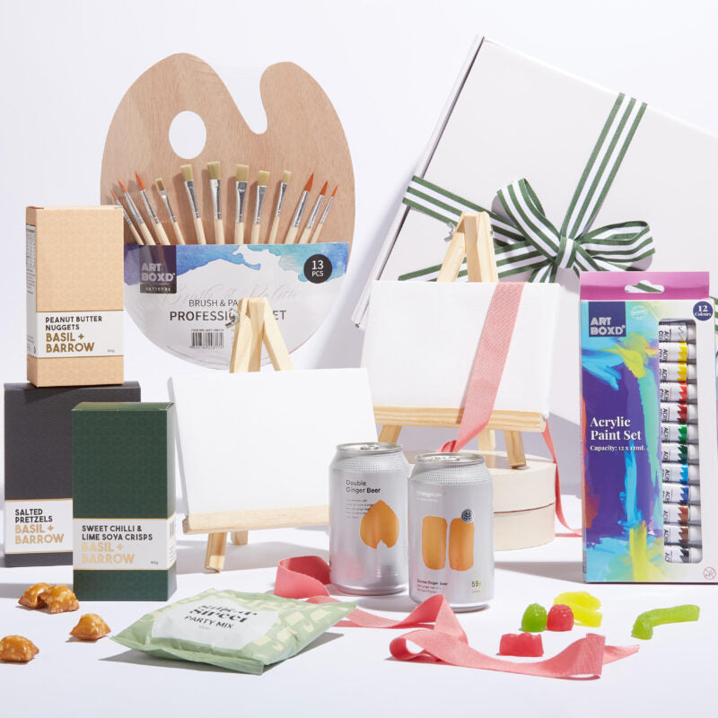 No Booze Paint & Sip Gift Box