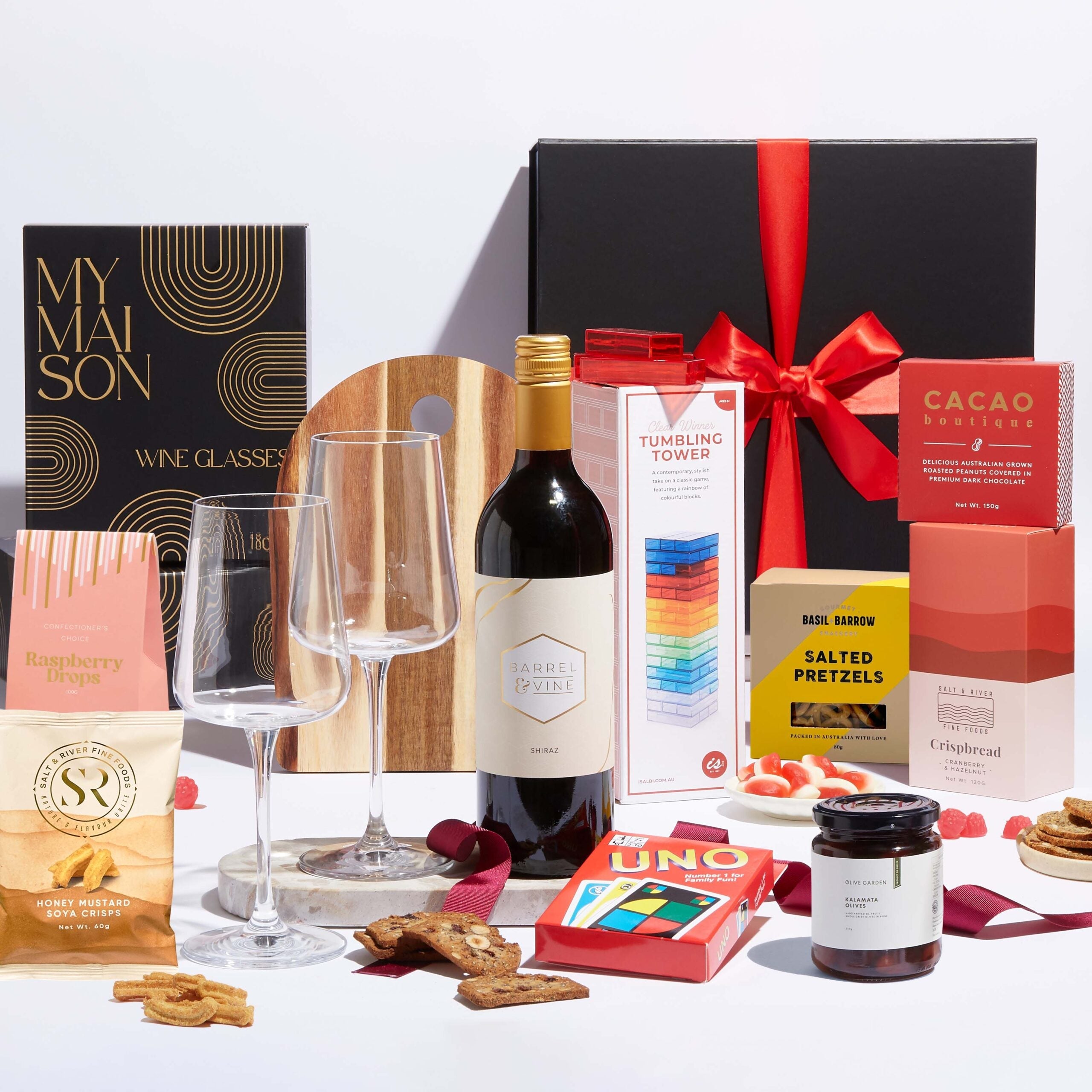 Red Wine & Game Night In Hamper